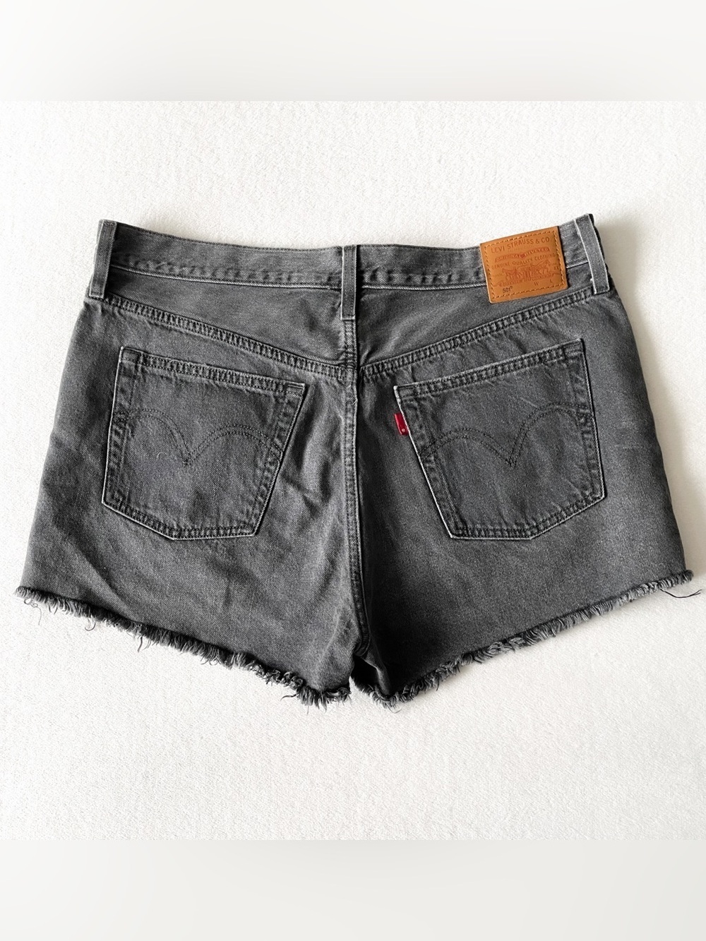 Levi's 501 Black Denim Cutoff Shorts